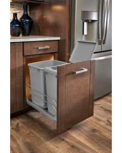 Undermount Waste Container Double 35qt - Fits Best in B18