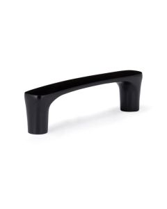 Matte Black Contemporary Metal Pull 4-7/16 in