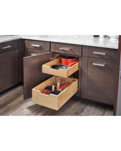 Double Soft Closing Slide Out Drawers with dividers - Fits Best in B24