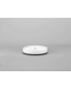White Full Circle Polymer Wall Corner Lazy Susan shelf - Fits Best in WDC2430, WDC2436, WDC2736-15, WDC2442, or WDC2742-15