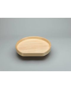Single D-Shape Wood Tray (Wall Corner Lazy Susan) - Fits Best in WDC2742-15