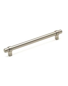 Brushed Nickel Contemporary Metal Pull 9-1/8 in