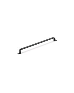 Matte Black Contemporary Metal Pull 14-1/8 in