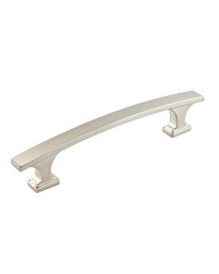 Brushed Nickel Transitional Metal Pull 5-5/32 in