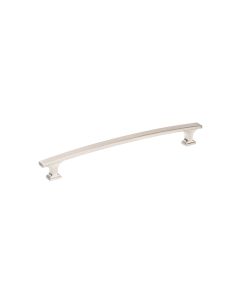 Brushed Nickel Transitional Metal Pull 8-15/16 in