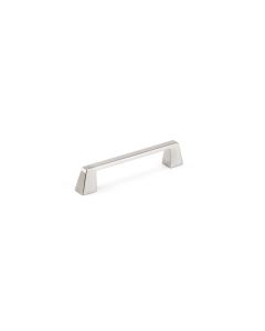 Brushed Nickel Contemporary Metal Pull 6-13/32 in