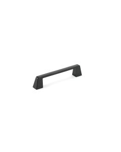 Matte Black Contemporary Metal Pull 6-13/32 in