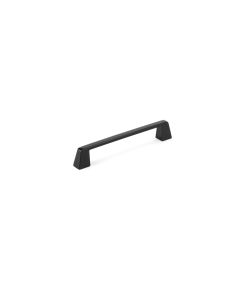Matte Black Contemporary Metal Pull 7-11/16 in