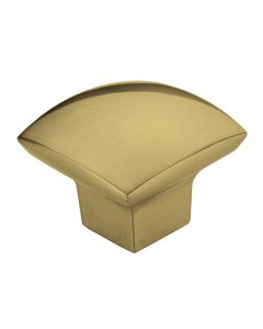 Satin Brass Contemporary Metal Knob