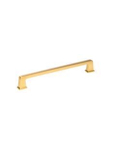 Aurum Brushed Gold Transitional Metal Pull 7-15/16 in