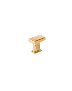 Aurum Brushed Gold Transitional Metal Knob
