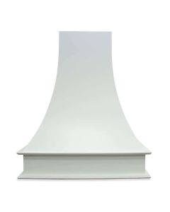 White Arched Hood 30"