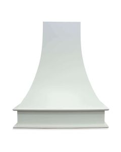 White Arched Hood 36"